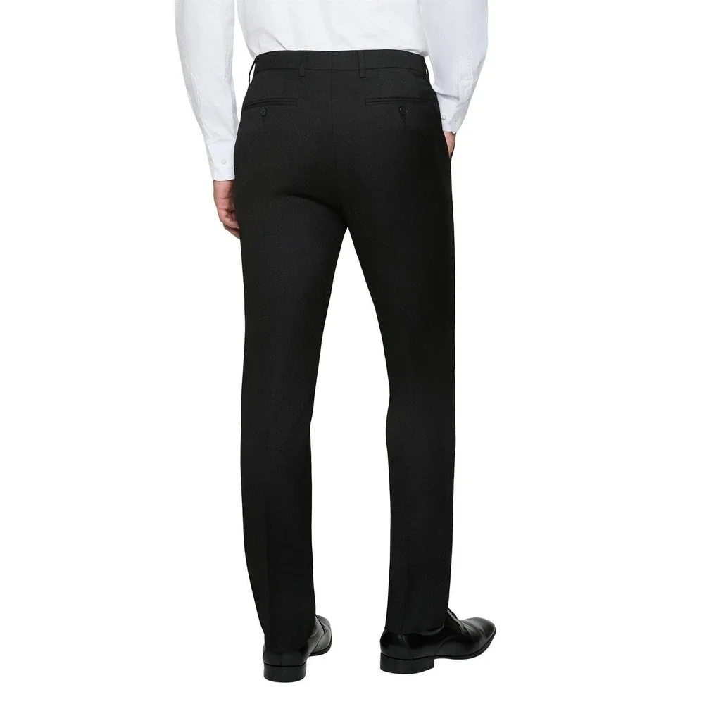 Calvin Klein Mens Slim Fit Dress Pants Black Stretch Flat Front 32x29 NEW